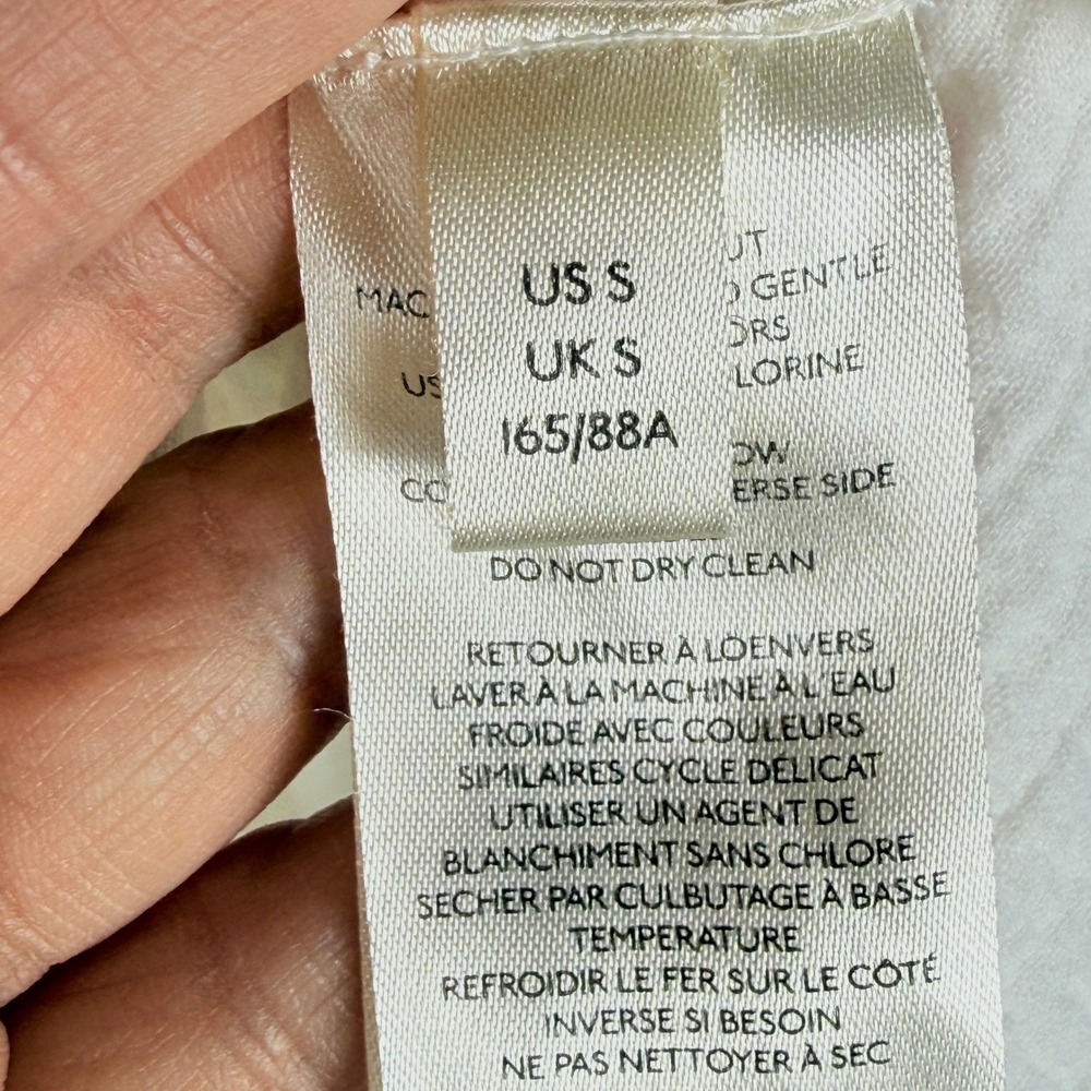 We The Free Free People White Cotton Gauze Oversized Button Down Shirt Small - Picture 5 of 9